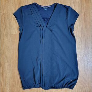 Tommy Hilfiger Women's Blouse Top Navy Blue Size XS